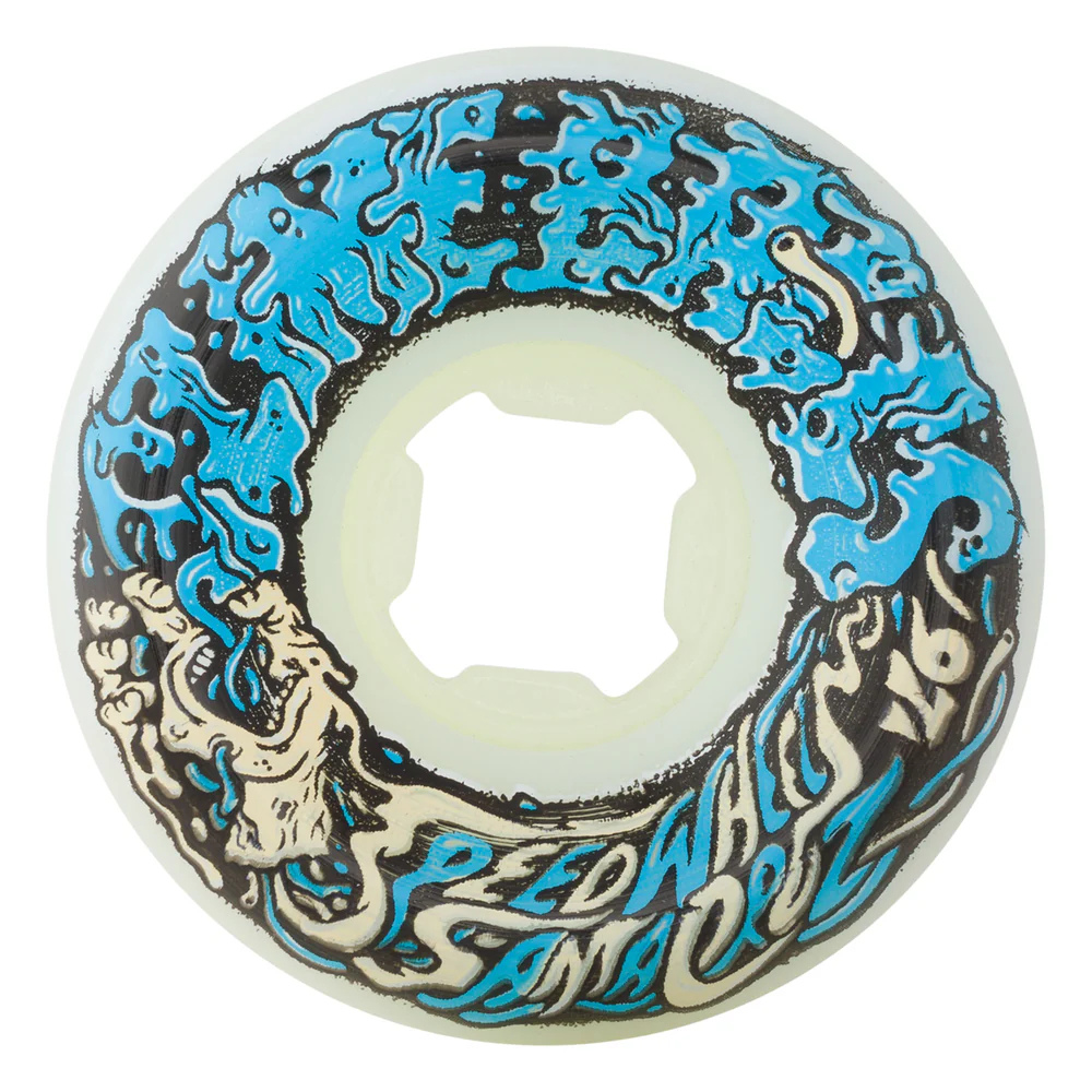 53mm Vomit Mini White Blue 97a Slime Balls Skateboard Wheels