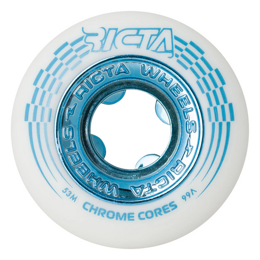 53mm Chrome Core 99a Ricta Skateboard Wheels